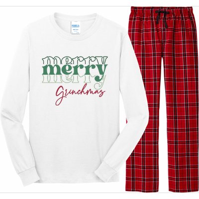 Merry Grinchmas Super Cute Christmas Long Sleeve Pajama Set