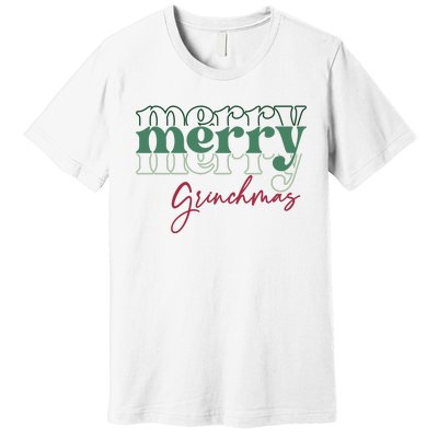 Merry Grinchmas Super Cute Christmas Premium T-Shirt