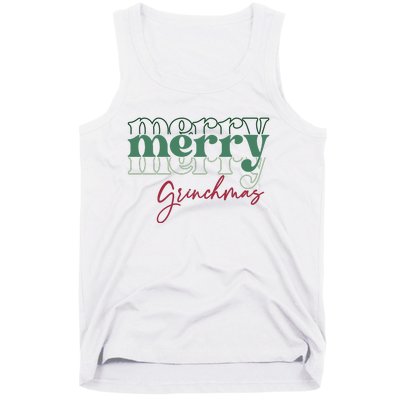 Merry Grinchmas Super Cute Christmas Tank Top