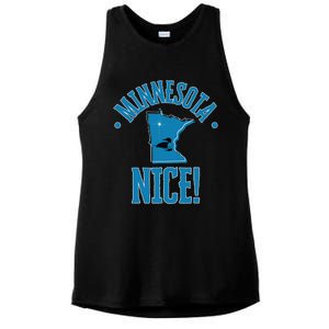 Minnesota Gift Souvenir With Loon Frit Ladies PosiCharge Tri-Blend Wicking Tank