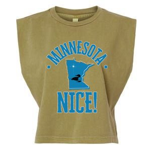 Minnesota Gift Souvenir With Loon Frit Garment-Dyed Women's Muscle Tee