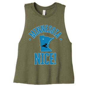 Minnesota Gift Souvenir With Loon Frit Women's Racerback Cropped Tank