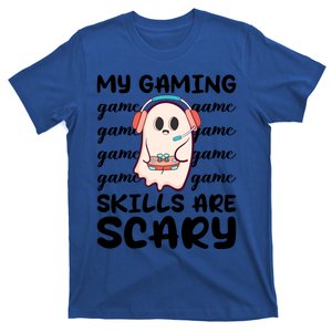 My Gaming Skills Are Scary Cute Game Player Ghost Halloween Gift T-Shirt