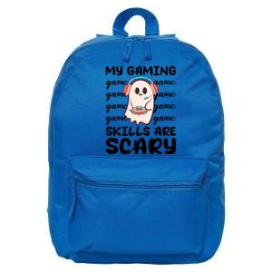 My Gaming Skills Are Scary Cute Game Player Ghost Halloween Gift 16 in Basic Backpack