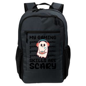 My Gaming Skills Are Scary Cute Game Player Ghost Halloween Gift Daily Commute Backpack