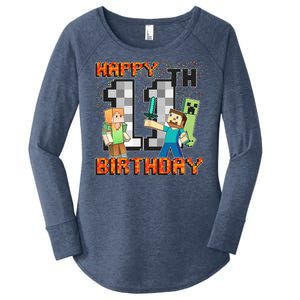 Group Shot 11th Birthday Women's Perfect Tri Tunic Long Sleeve Shirt