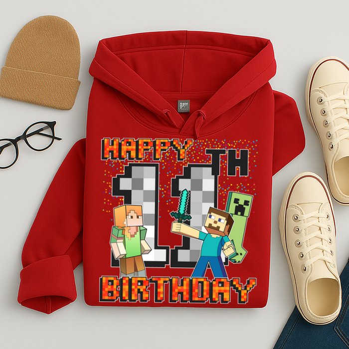 Group Shot 11th Birthday Hoodie