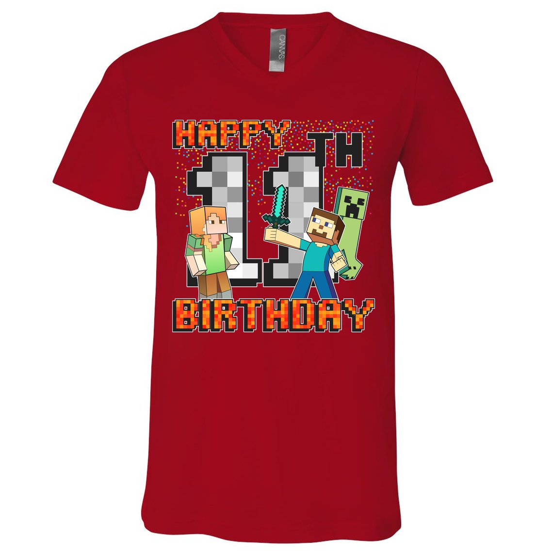 Group Shot 11th Birthday V-Neck T-Shirt