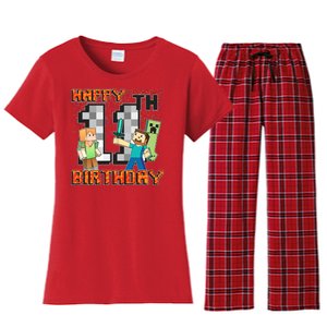 Group Shot 11th Birthday Women's Flannel Pajama Set