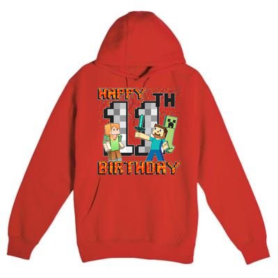 Group Shot 11th Birthday Premium Pullover Hoodie