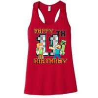 Group Shot 11th Birthday Women's Racerback Tank