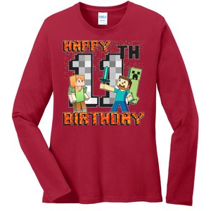 Group Shot 11th Birthday Ladies Long Sleeve Shirt