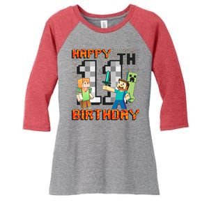 Group Shot 11th Birthday Women's Tri-Blend 3/4-Sleeve Raglan Shirt