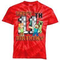 Group Shot 11th Birthday Kids Tie-Dye T-Shirt