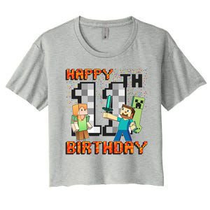 Group Shot 11th Birthday Women's Crop Top Tee