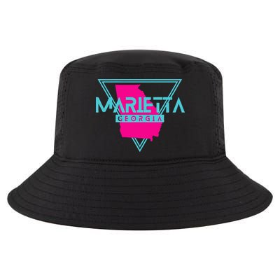 Marietta Georgia Souvenir Ga Retro Triangle Cool Comfort Performance Bucket Hat