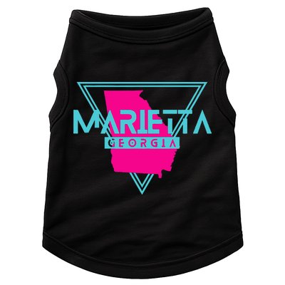 Marietta Georgia Souvenir Ga Retro Triangle Doggie Tank