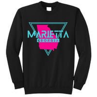 Marietta Georgia Souvenir Ga Retro Triangle Sweatshirt