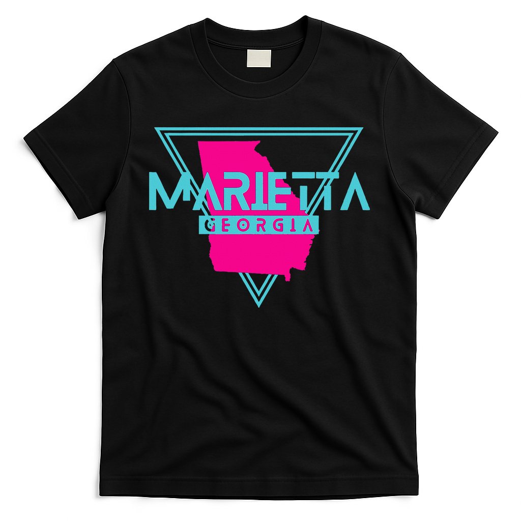 Marietta Georgia Souvenir Ga Retro Triangle T-Shirt