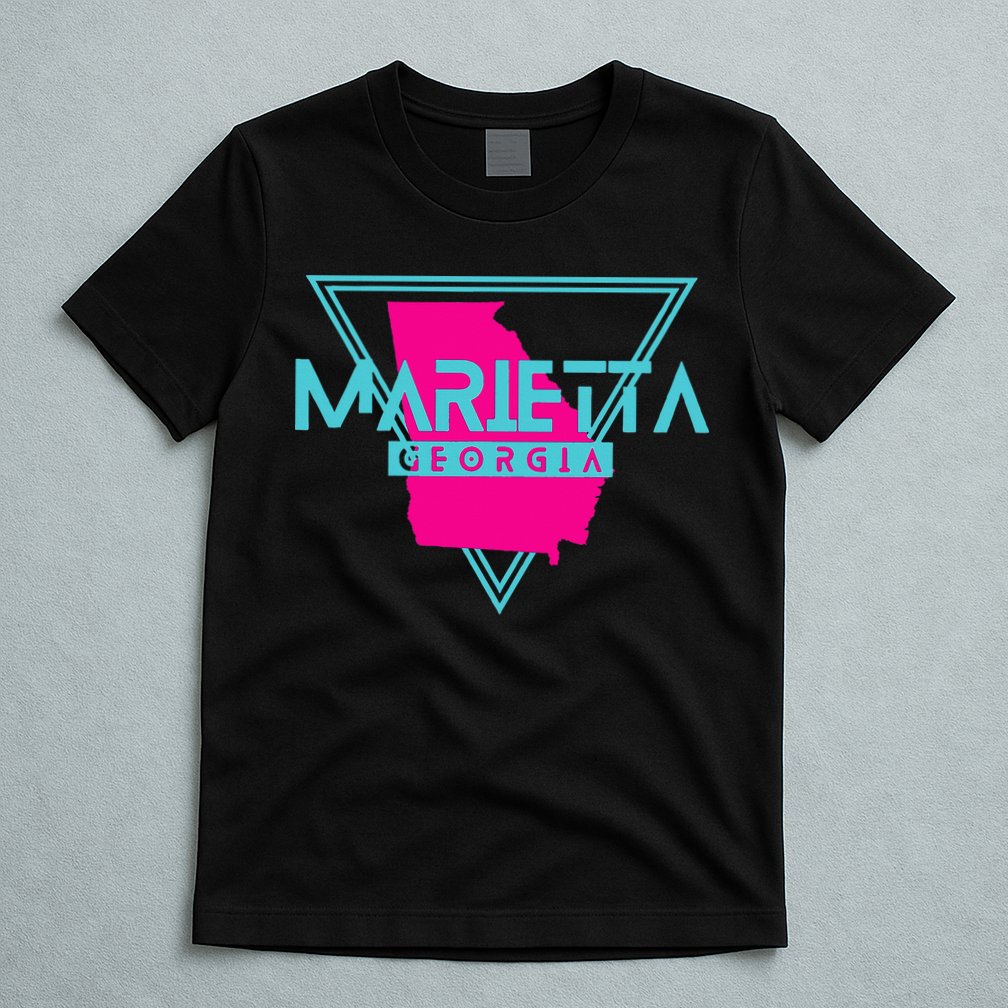 Marietta Georgia Souvenir Ga Retro Triangle T-Shirt