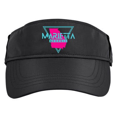 Marietta Georgia Souvenir Ga Retro Triangle Adult Drive Performance Visor