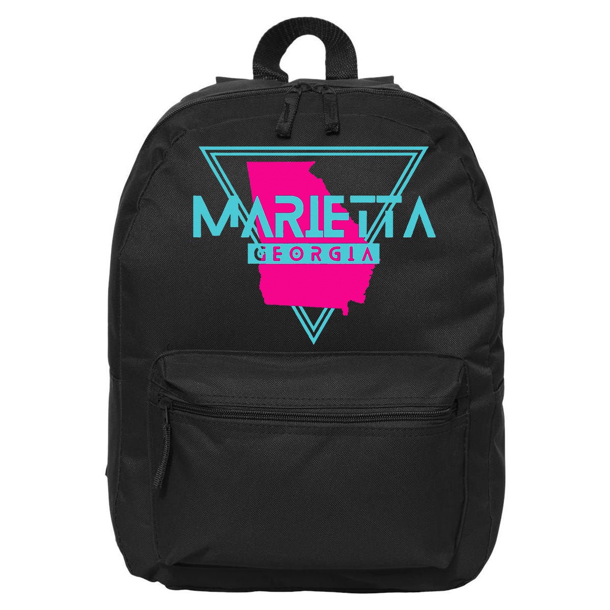 Marietta Georgia Souvenir Ga Retro Triangle 16 in Basic Backpack