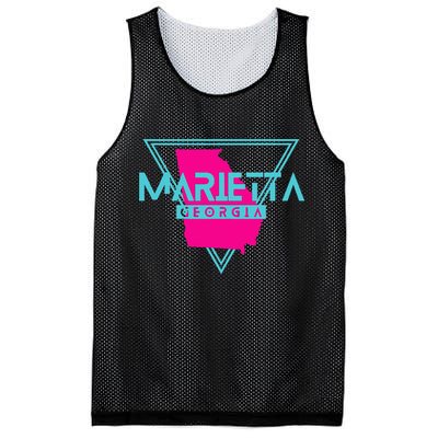 Marietta Georgia Souvenir Ga Retro Triangle Mesh Reversible Basketball Jersey Tank