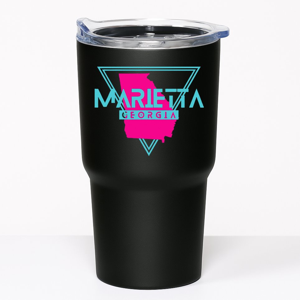 Marietta Georgia Souvenir Ga Retro Triangle Tumbler