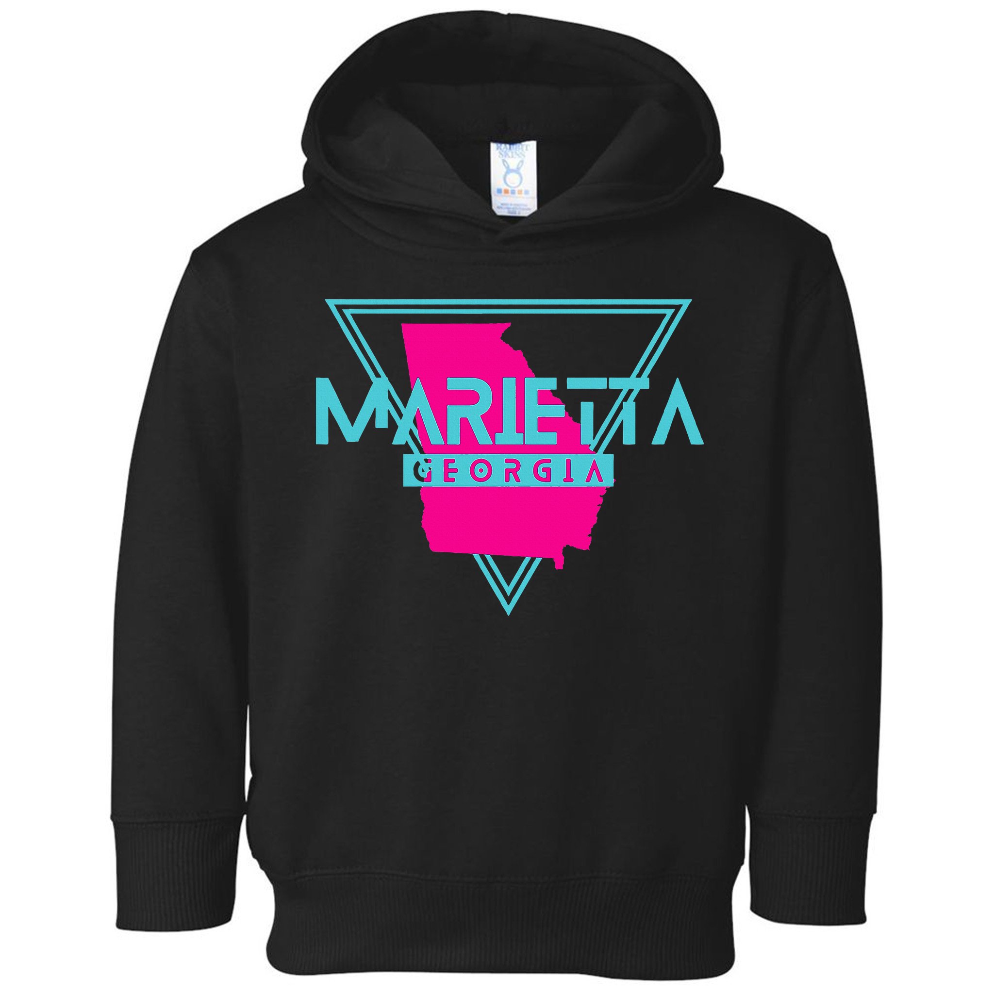 Marietta Georgia Souvenir Ga Retro Triangle Toddler Hoodie