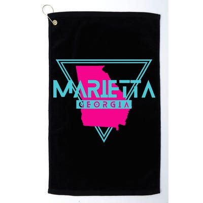 Marietta Georgia Souvenir Ga Retro Triangle Golf Towel