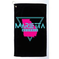 Marietta Georgia Souvenir Ga Retro Triangle Golf Towel
