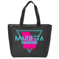 Marietta Georgia Souvenir Ga Retro Triangle Zip Tote Bag