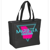 Marietta Georgia Souvenir Ga Retro Triangle Zip Tote Bag