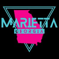 Marietta Georgia Souvenir Ga Retro Triangle Zip Tote Bag