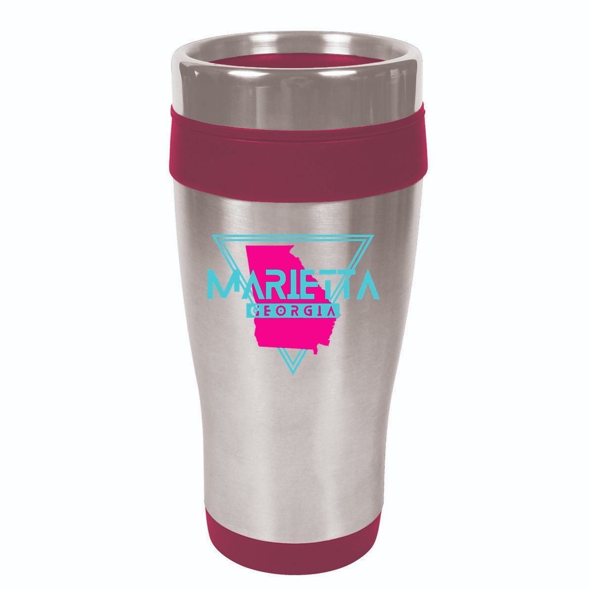 Marietta Georgia Souvenir Ga Retro Triangle 16oz Travel Tumbler