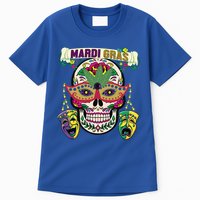 Mardi Gras Skull Cool Gift New Orleans Beads Masks Gift Tall T-Shirt