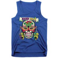 Mardi Gras Skull Cool Gift New Orleans Beads Masks Gift Tank Top