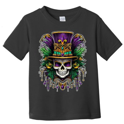 Mardi Gras Sugar Skull Party Toddler T-Shirt