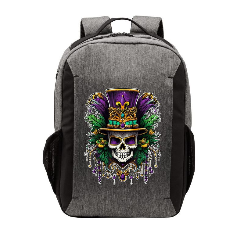 Mardi Gras Sugar Skull Party Vector Backpack