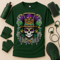 Mardi Gras Sugar Skull Party Cooling Performance Crew T-Shirt