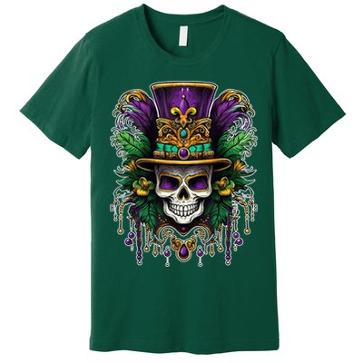 Mardi Gras Sugar Skull Party Premium T-Shirt