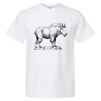 Mountain Goat Simple Mountain At Amazon ’S Clothing Store Garment-Dyed Heavyweight T-Shirt