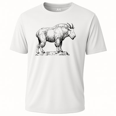 Mountain Goat Simple Mountain At Amazon ’S Clothing Store Cooling Performance Crew T-Shirt