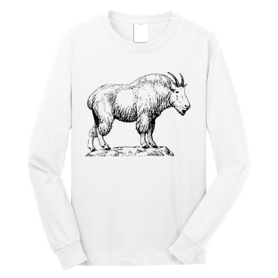 Mountain Goat Simple Mountain At Amazon ’S Clothing Store Long Sleeve Shirt