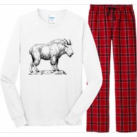 Mountain Goat Simple Mountain At Amazon ’S Clothing Store Long Sleeve Pajama Set