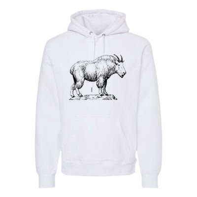 Mountain Goat Simple Mountain At Amazon ’S Clothing Store Premium Hoodie