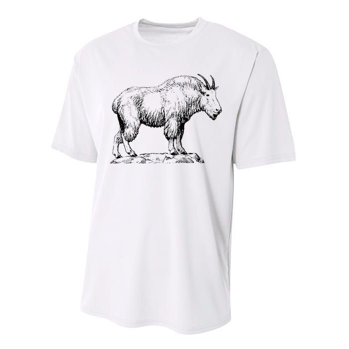 Mountain Goat Simple Mountain At Amazon ’S Clothing Store Performance Sprint T-Shirt