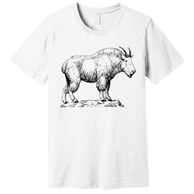 Mountain Goat Simple Mountain At Amazon ’S Clothing Store Premium T-Shirt