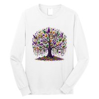 Mardi Gras Tree Beads New Orleans 2025 Festival Bead Long Sleeve Shirt