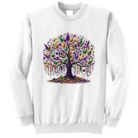 Mardi Gras Tree Beads New Orleans 2025 Festival Bead Sweatshirt